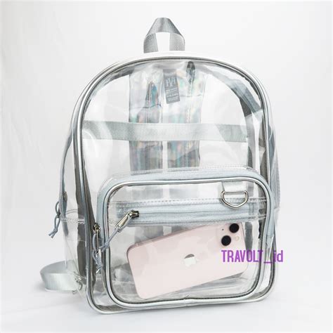 Jual TRAVOLT Tas PVC PREMIUM Backpack Ransel Transparan Silver