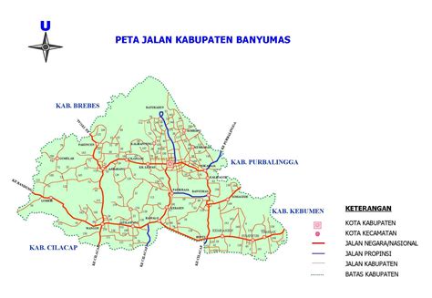 Peta Kota Peta Kabupaten Banyumas