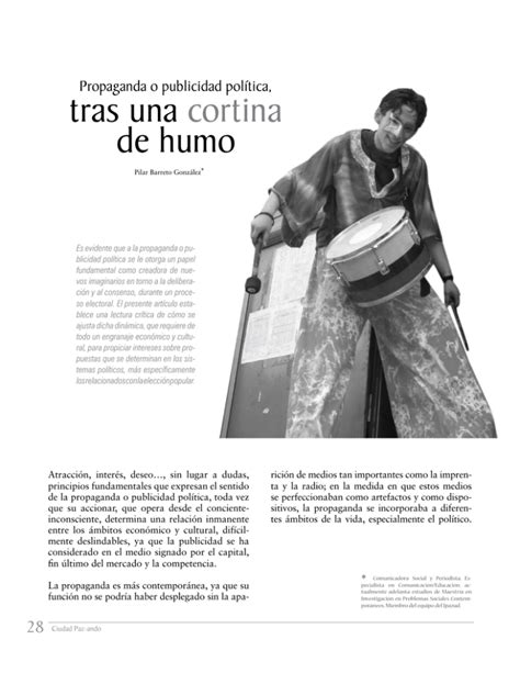 Tras Una Cortina De Humo Revista Ciudad Paz Ando