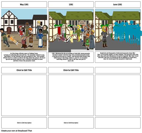 The Peasants Revolt Storyboard By Ece