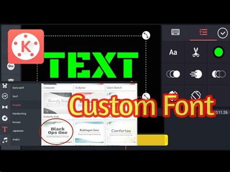 How To Install Custom Fonts On Kinemaster App Android YouTube