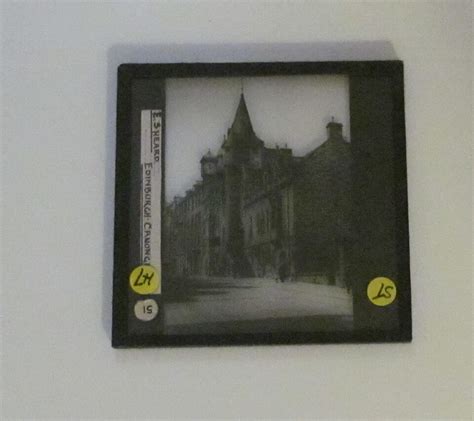 VINTAGE Magic Lantern Slide VIEW OF CANONGATE EDINBURGH C1930 HISTORIC