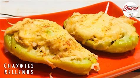 Chayotes Rellenos Con Pollo Y Pavo Quiero Comida YouTube