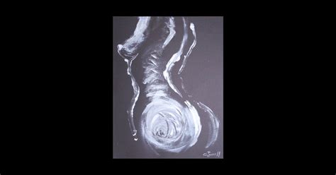 Black And White Side Female Nude Black And White Painting Sticker TeePublic