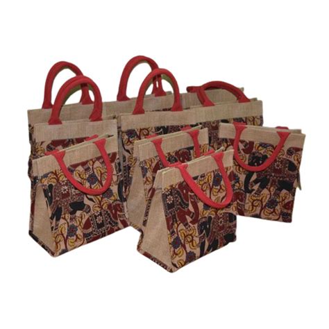 Short Cotton Padded Zipper Printed Jute Bag Capacity Kg At Rs