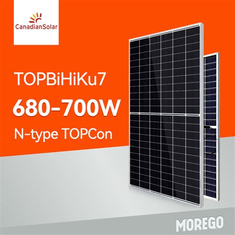 Canadian Solar Watt Topcon Cell Bifacial Photovoltaic Module W