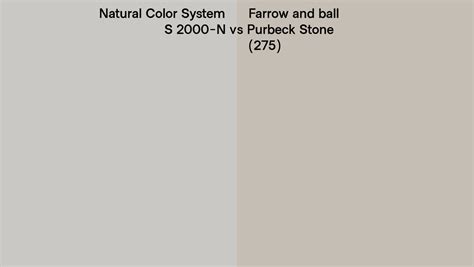 Natural Color System S 2000 N Vs Farrow And Ball Purbeck Stone 275