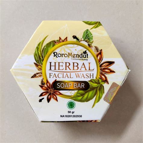 Roro Mendut Herbal Facial Wash Soap Bar Gram Pack Of