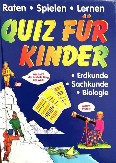 Raten Spielen Lernen Quiz für Kinder Erdkunde Sachkunde Biologie