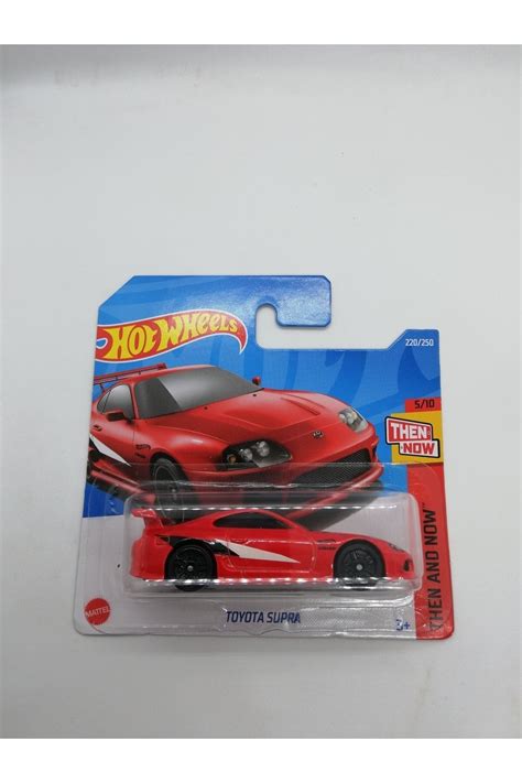 Hot Wheels Toyota Supra Red With Black Wheels Short Card Hard Atelier