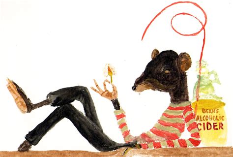 Rat from Fantastic Mr. Fox illustration - watercolor Wes Anderson film ...