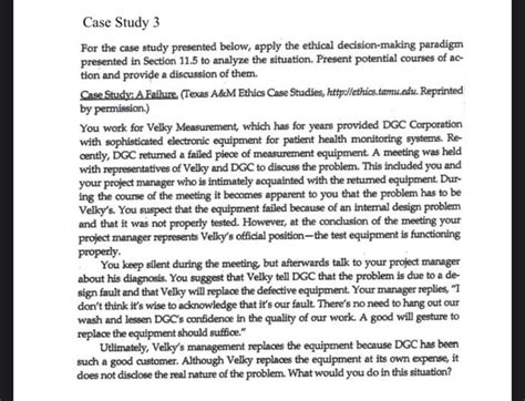 Solved Case Study 3 For The Case Study Presented Below