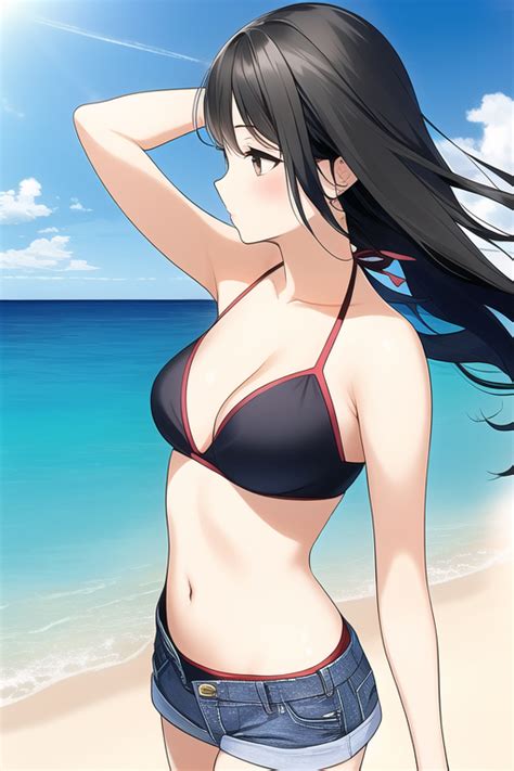 Cute And Hot Anime Girls With Bikini Gold Pokespe Photo