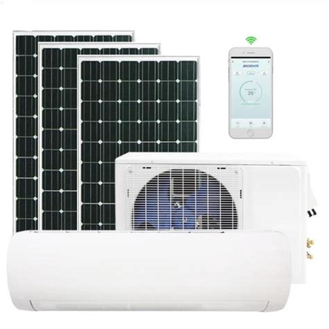 Btu Split Tpye Wall Mounted Solar Air Conditioner With Solar Panel