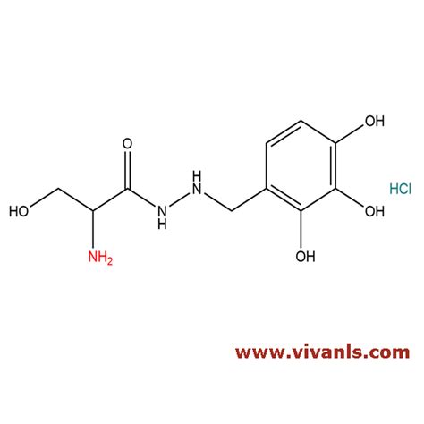 Benserazide, C₁₀H₁₅N₃O₅ Formula, Benserazide standards, Vivan Life Sciences