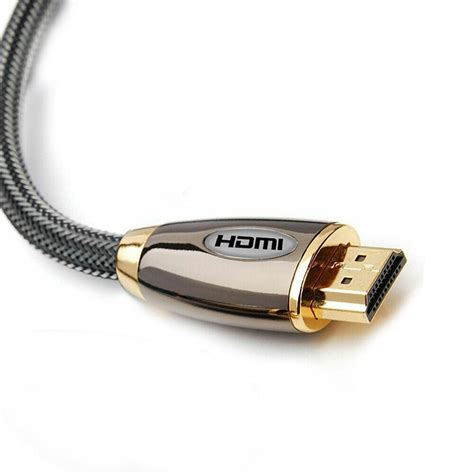 Premium 4k Hdmi Cable 20 High Speed Gold Plated Braided Lead 2160p 3d Hdtv Uhd Ebay