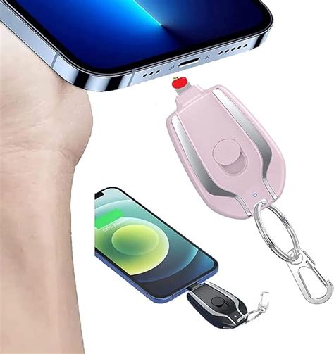 Mah Mini Power Emergency Pod Keychain Portable Charger For Iphone