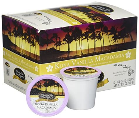 Hawaiian Isles Kona Coffee Co Kona Vanilla Macadmia Nut Single Serve K