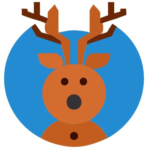 Premium Vector Christmas Raindeer White Background Centered Icon