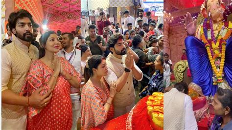 Gurmeet Choudhary With Pregnant Wife Debina Bonnerjee Seek Blessing