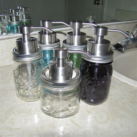 Ball Premium Foaming Mason Jar Hand Soap Dispenser With Large Stainless Steel Pump Regular