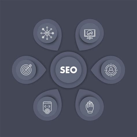 Premium Vector Seo Infographics Template Design