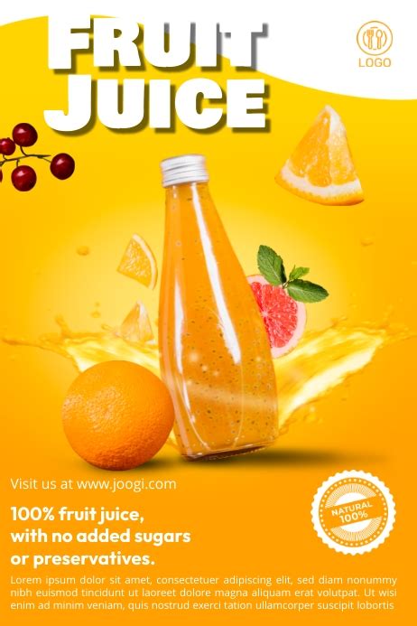 Copy Of Fruit Juice Ads Postermywall