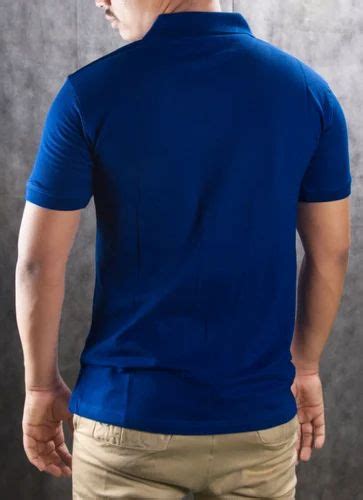 Plain Collar T Shirt Unisex Cotton Corporate Collar T Shirt Blank