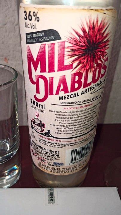 Mil Diablos Mezcal De Oaxaca Con Denominacion De Origen Protegida