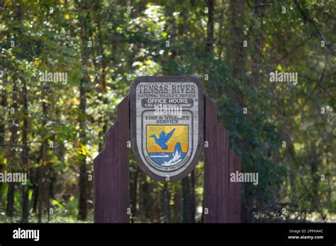 Tensas River National Wildlife Refuge Sign Stock Photo Alamy