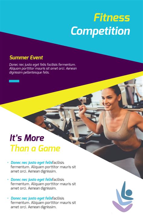 Fitness Event Competition Flyer Template | MyCreativeShop