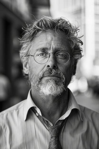 Premium Photo Man With Beard And Glasses