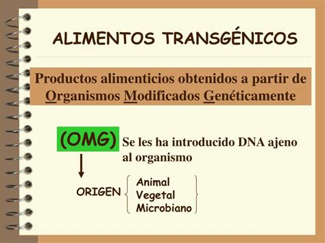 PPT ALIMENTOS TRANSGÉNICOS PowerPoint Presentation free download