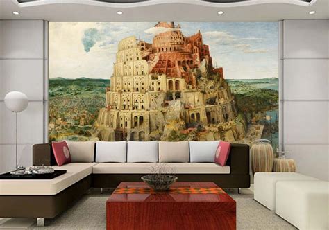 Large Wall Mural The Tower of Babel by Pieter Bruegel the Elder Vinyl ...