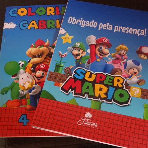 Livrinho de Colorir Super Mário Elo7 Produtos Especiais