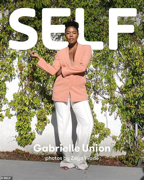 Gabrielle Union Wears Polka Dot Bikini As She Poses For Self Daily Mail Online