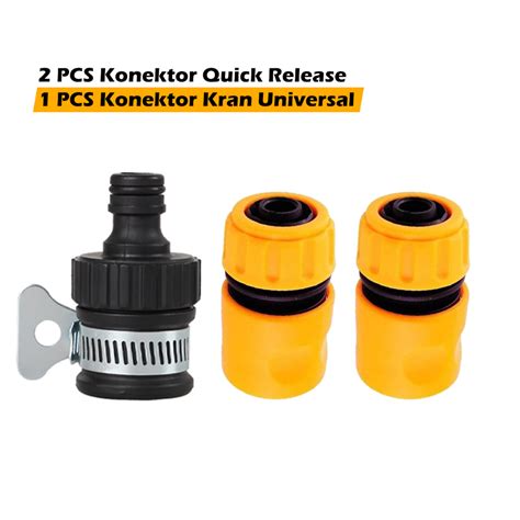 Jual Paket Konektor Selang Quick Release Plus Adaptor Kran Konektor