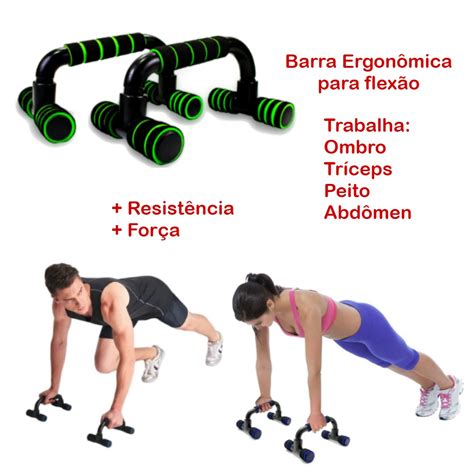 Suporte Para Flexao E Treino de Musculação Ombro Triceps Tenha Um Peito