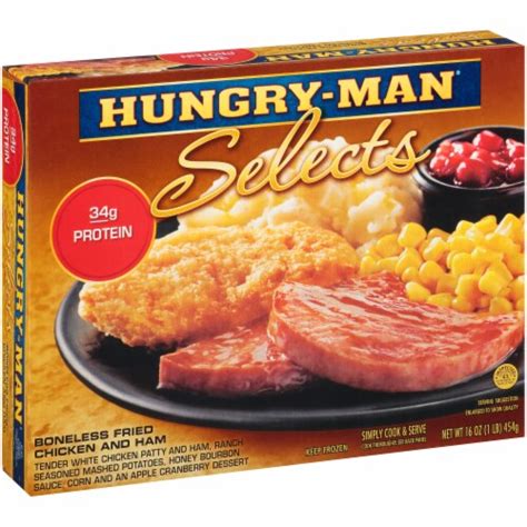 Hungry Man Selects Boneless Fried Chicken Ham Oz Fred Meyer