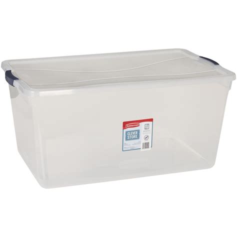 Rubbermaid 95 Qt. Cleversore Clear Tote | Country Farm & Garden