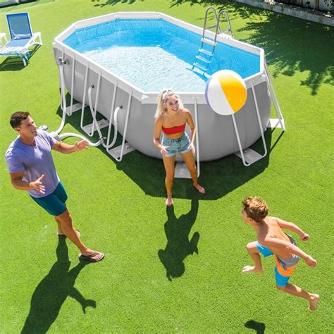 Piscine Prism Intex Frame Ovale 5 03x2 74x1 22m 26796NP Piscine Spa