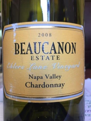 Beaucanon Chardonnay Ehlers Lane Vineyard Vivino US