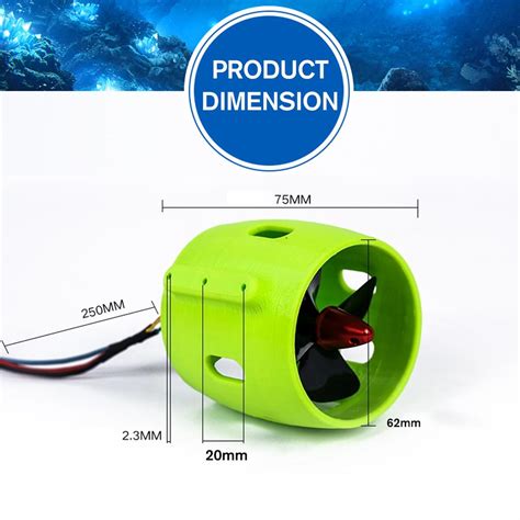 Ship Model Underwater Propeller Motor Thruster For Rov Rc Bait Tug Boat