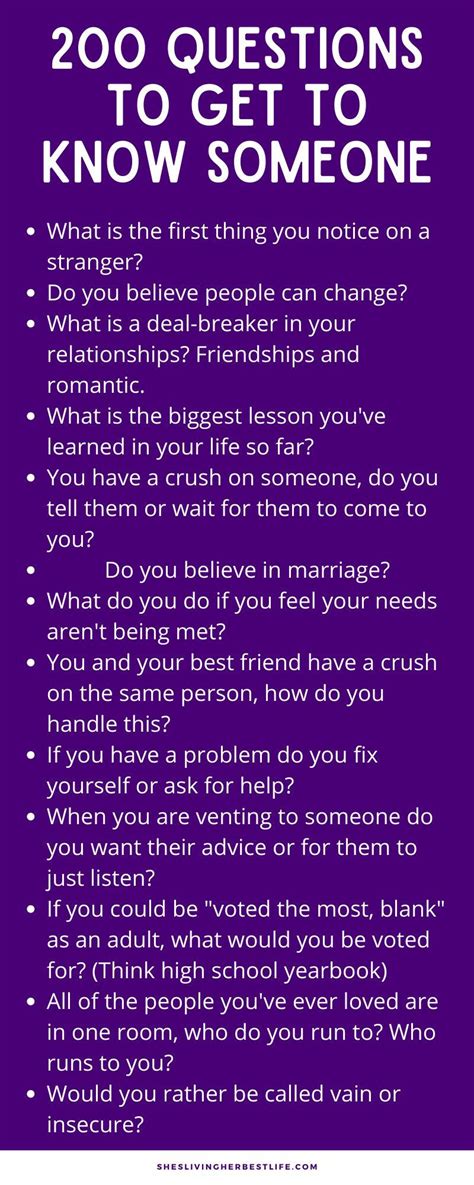 Questions To Get To Know Someone Getting To Know Someone Questions To Get To Know Someone