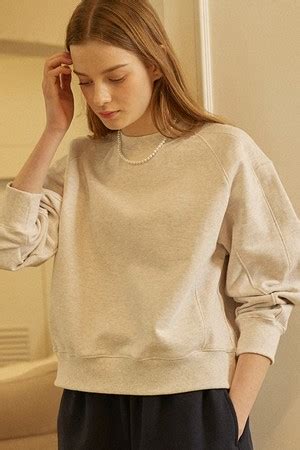 Rib Block Crop Sweatshirt Color Nonlocal