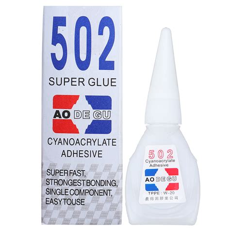 2ml 502 Super Glue Cyanoacrylate Adhesive Strong Sealant Quick Drying