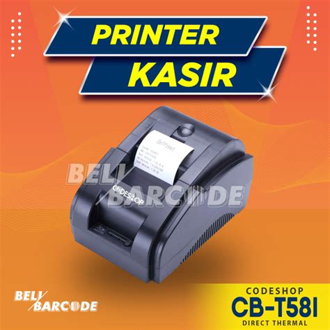 Jual PRINTER THERMAL CODESHOP CBT 58I CETAK STRUK KASIR 58 MM USB