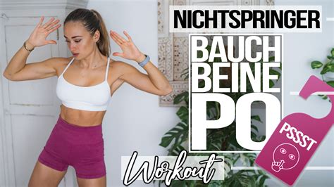 Bauch Beine Po Home Workout Stilles 30 Minuten Ohne Springen Für Anfänger Ohne Equipment 💥