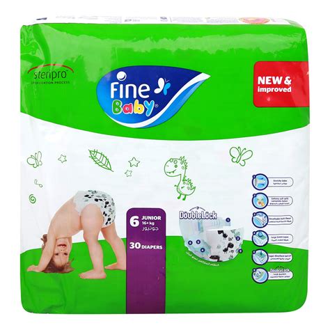 Fine Baby Baby Diapers Size 6 Junior 16kg 30 Pcs Online At Best Price