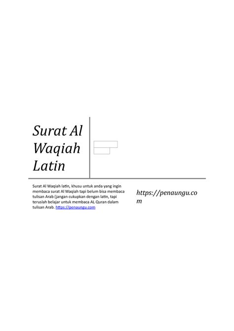 Surat Al Waqiah Latin Thanks Surat Al Waqiah Latin Surat Al Waqiah